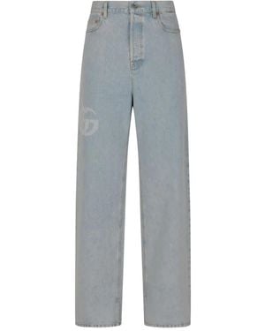 Gucci Jeans Met Gg-Logo - Grijs