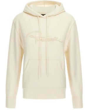 Roberto Cavalli Embroidered Hoodie - White