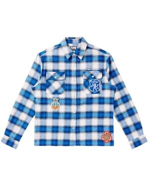 BBCICECREAM Society Checked Shirt - Blue