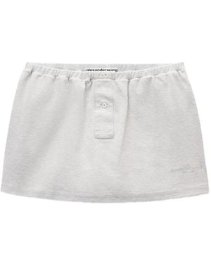 Alexander Wang Minirock mit Knopfleiste - Weiß
