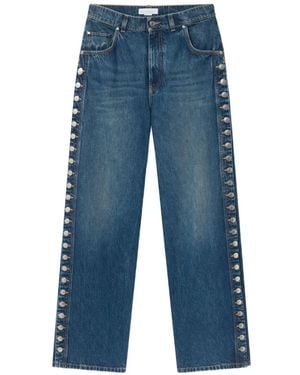 Stella McCartney Wide-Leg Denim Jeans - Blue