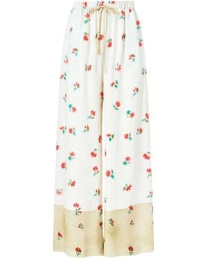Rosie Assoulin Silk Pants - White