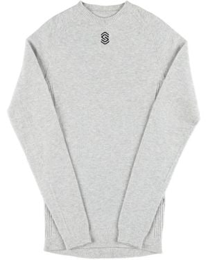 SILVERSKIN T-Shirt Stay Warm À Logo Brodé - Grey