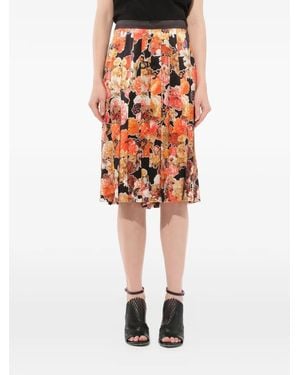 Givenchy Floral Pleated Skirt - Multicolour