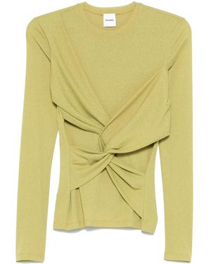 Nanushka Izolda T-Shirt - Geel