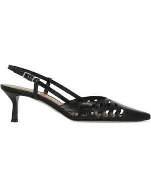 Julie Dee Slingback-Pumps Mit Cut-Out - Schwarz