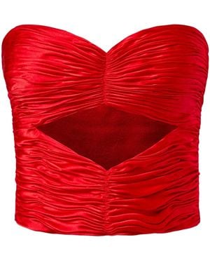 Alejandra Alonso Rojas Bustier Top - Rood