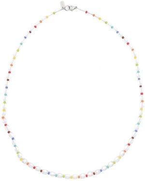 COLLANINE COLORATE Collar Con Cuentas - Blanco
