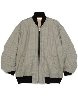 ALESSANDRO VIGILANTE Padded Bomber Jacket - Grey
