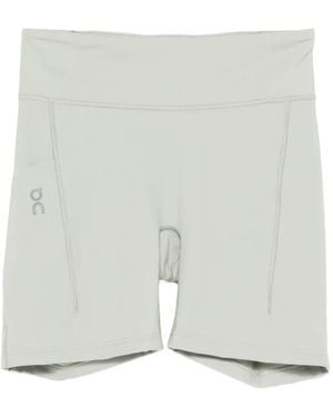 On Shoes Logo-Print Performance Short - White