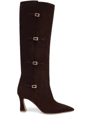 Malone Souliers Suede Buckled Nolan Knee-High Boots 70 - Brown