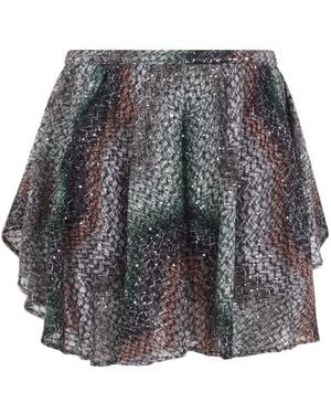 Missoni Sequin Mini Skirt - Gray