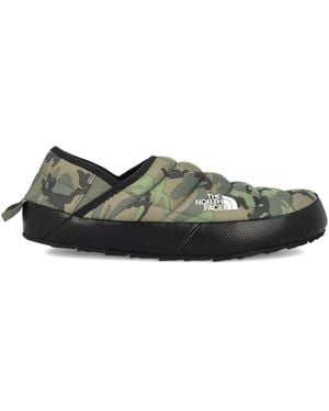The North Face Camouflage Quilted Mules - Green