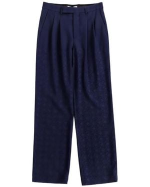 Marine Serre Moon Diamond Jacquard Trousers - Blue