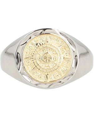 Serge Denimes Anello Compass - Bianco