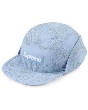 Supreme Bandana-Print Cap - Blue