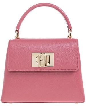 Furla Top-Handle Lock Tote Bag - Pink