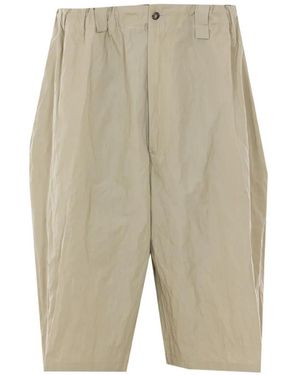 Willy Chavarria Toluca Pleated Shorts - Natural