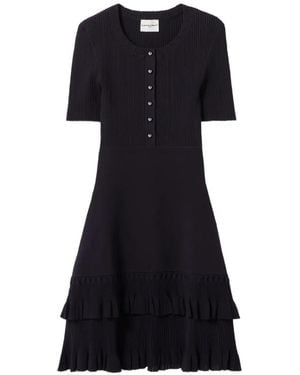 Claudie Pierlot Ruffled Mini Dress - Black