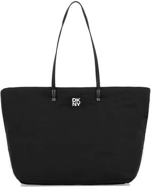 DKNY Jenny Logo Tote Bag - Black