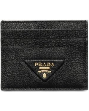 Prada Textured Cardholder - Black