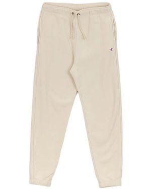 Champion Pantalon De Jogging À Patch Logo - Natural