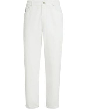Brunello Cucinelli Five-Pocket Jeans - White