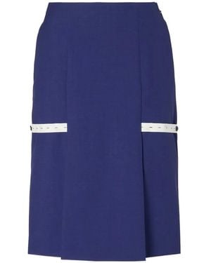 Fendi Paneled Midi Skirt - Blue
