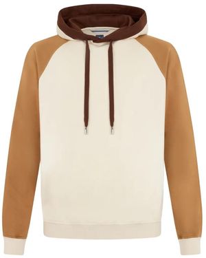Fedeli Colour-Block Raglan-Sleeve Hoodie - White