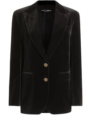 Dolce & Gabbana Velvet Jacket - Black
