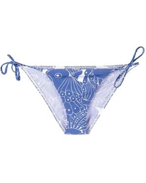 Eres Gerardo Bikini Bottoms con impresión - Azul