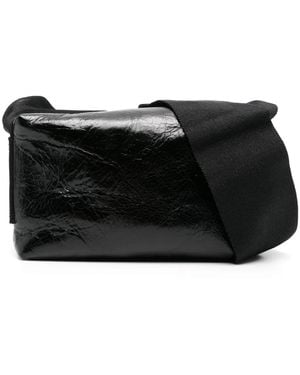Uma Wang Leather Cross Body Bag - Black