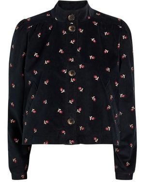 RIXO London Nyla Jack Met Geborduurde Bloemen - Zwart