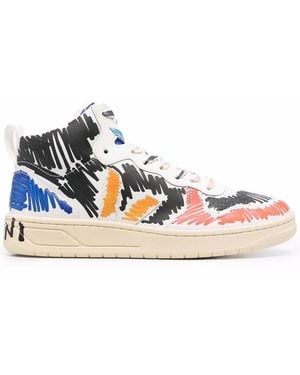 Veja X Marni V-15 Trainers - Blue