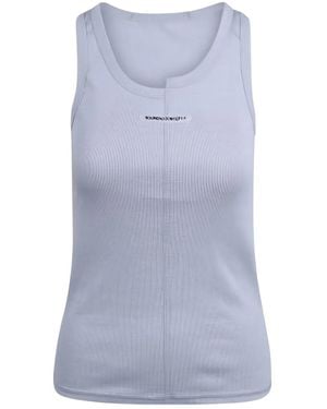 NOUMENO CONCEPT Ribbed Tank Top - Blue