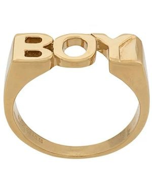 Maria Black Boy Ring - Metallic