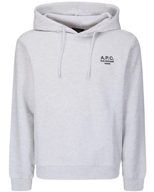 A.P.C. Felpa Madame Con Cappuccio - Grigio