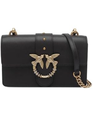 Pinko Mini Love Birds Shoulder Bag - Black