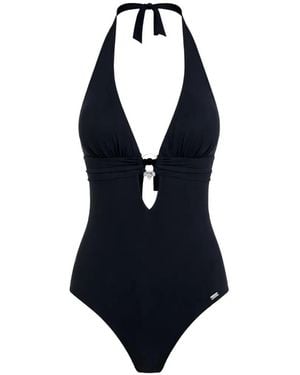 Banana Moon Bañador con detalle de anilla - Azul