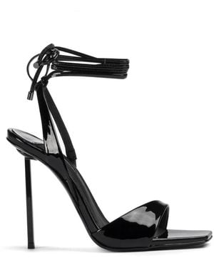 Le Silla Nyra Tie-Ankle Sandals - Black