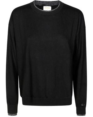 Sun 68 Crew-Neck Long-Sleeve Jumper - Black