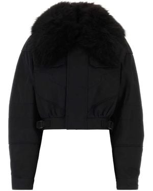 DSquared² Faux-Fur Collar Padded Jacket - Black