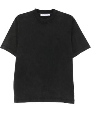 Etudes Studio The Classic É Faded-Wash T-Shirt - Black