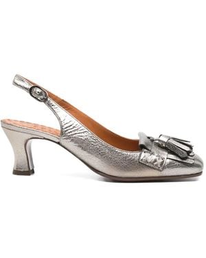 Chie Mihara Tassel-Detail Mules - White