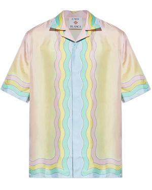 CASABLANCA Printed Shirt - White