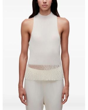 Osklen Pleated Raglan-Neck Top - White