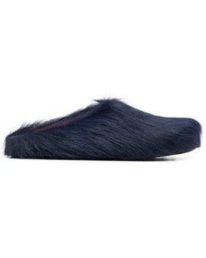 Marni Fussbet Sabot Slippers - Blue
