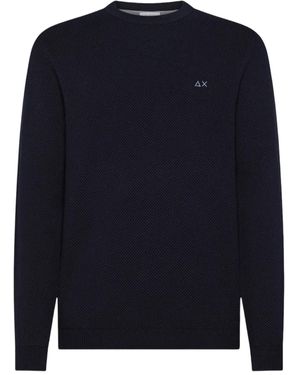 Sun 68 Long-Sleeved Jumper - Blue
