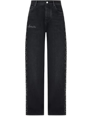 Amiri Embellished Jeans - Blue
