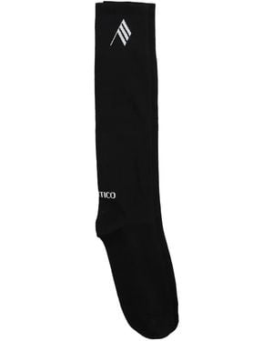 The Attico Calcetines con logo bordado - Negro